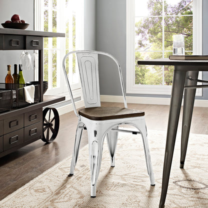 Modway Outlet Promenade Bamboo Side Chair by Modway  Bar and Dining Furniture White - EEI-2028-WHI