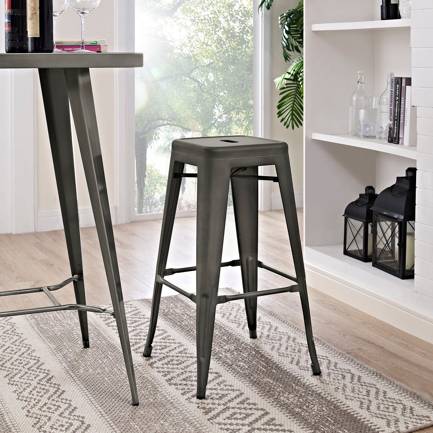Modway Outlet Promenade Backless Bar Stool by Modway  Bar and Dining Furniture Brown - EEI-2031-BRN