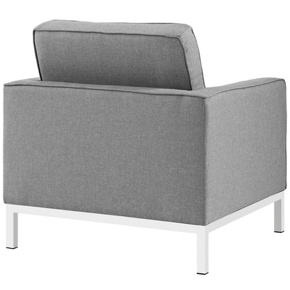 Modway Outlet Loft Upholstered Fabric Armchair by Modway  Living Room Furniture Light Gray - EEI-2050-LGR