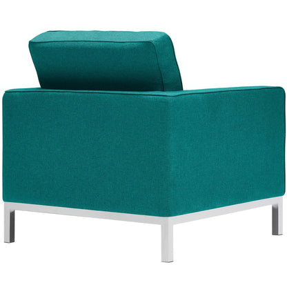 Modway Outlet Loft Upholstered Fabric Armchair by Modway  Living Room Furniture Teal - EEI-2050-TEA