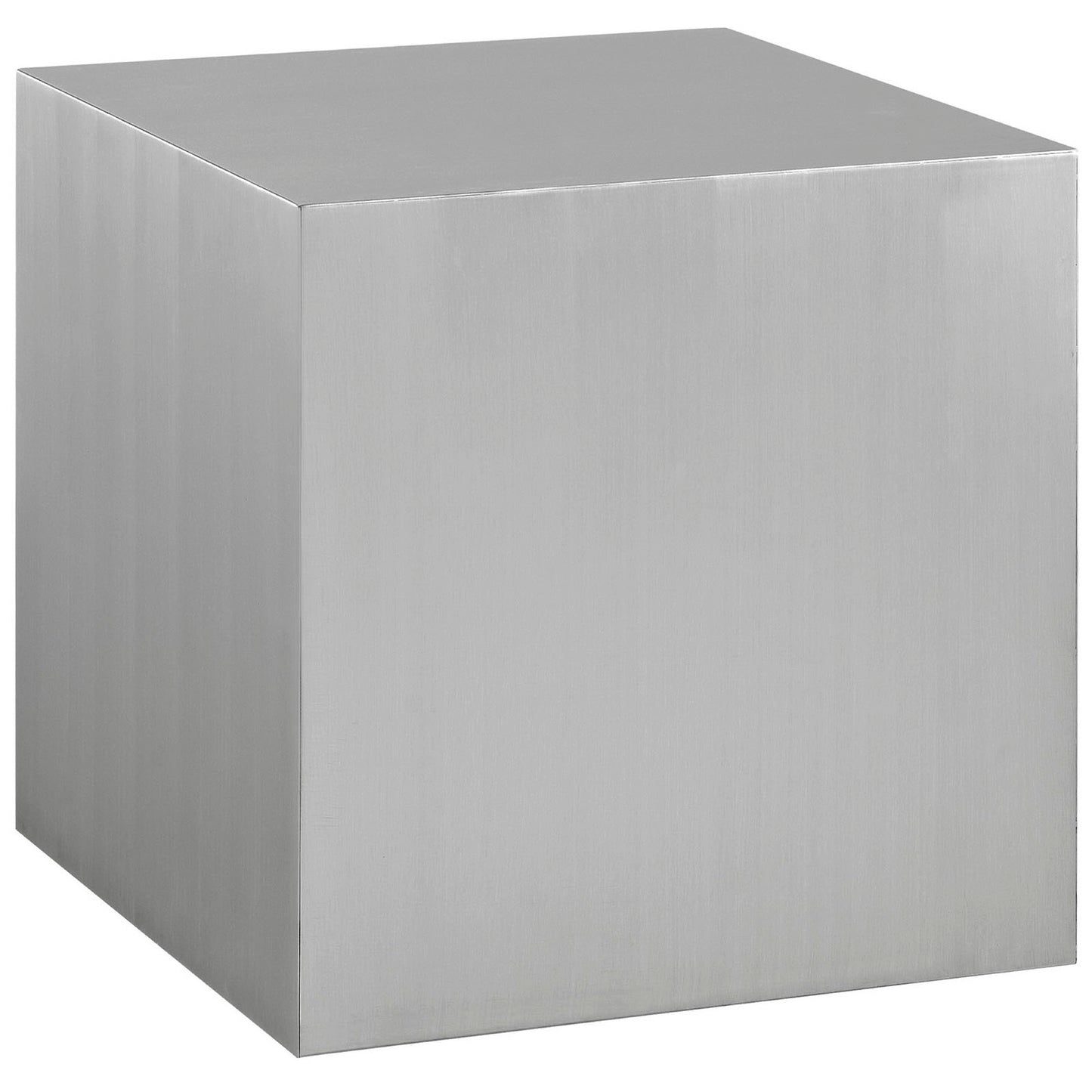 Modway Outlet Cast Stainless Steel Side Table by Modway  Living Room Furniture Silver - EEI-2097-SLV
