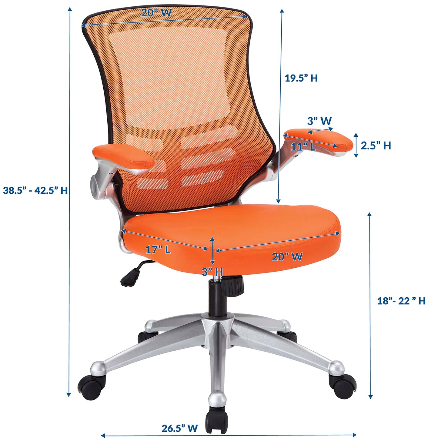 Modway - Attainment Office Chair by Modway  Office Furniture Office Chairs Orange - EEI-210-ORA