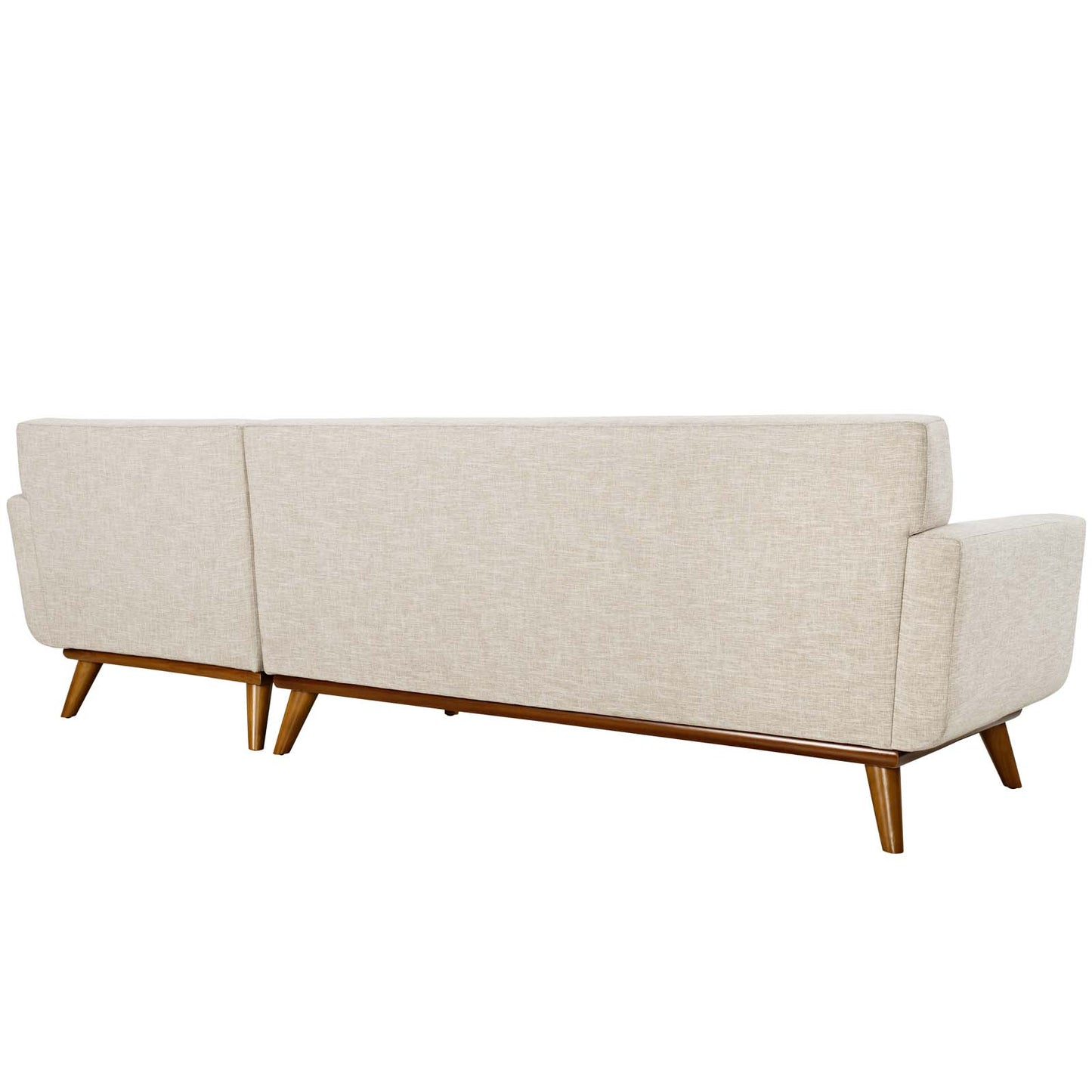 Modway Outlet Engage Right-Facing Upholstered Fabric Sectional Sofa by Modway  Living Room Furniture Beige - EEI-2119-BEI-SET