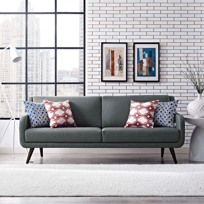 Modway Outlet Verve Upholstered Fabric Sofa by Modway  Living Room Furniture Gray - EEI-2129-GRY