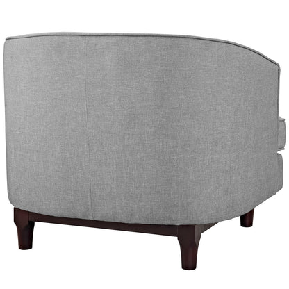 Modway Outlet Coast Upholstered Fabric Armchair by Modway  Living Room Furniture Light Gray - EEI-2130-LGR