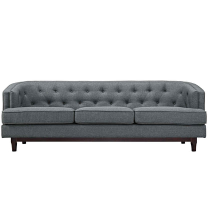 Modway Outlet Coast Upholstered Fabric Sofa by Modway  Living Room Furniture Gray - EEI-2131-GRY