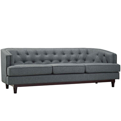 Modway Outlet Coast Upholstered Fabric Sofa by Modway  Living Room Furniture Gray - EEI-2131-GRY