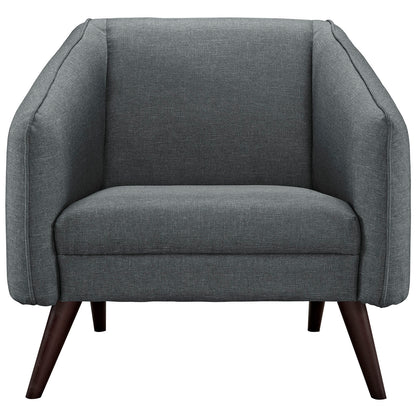 Modway Outlet Slide Upholstered Fabric Armchair by Modway  Living Room Furniture Gray - EEI-2132-GRY