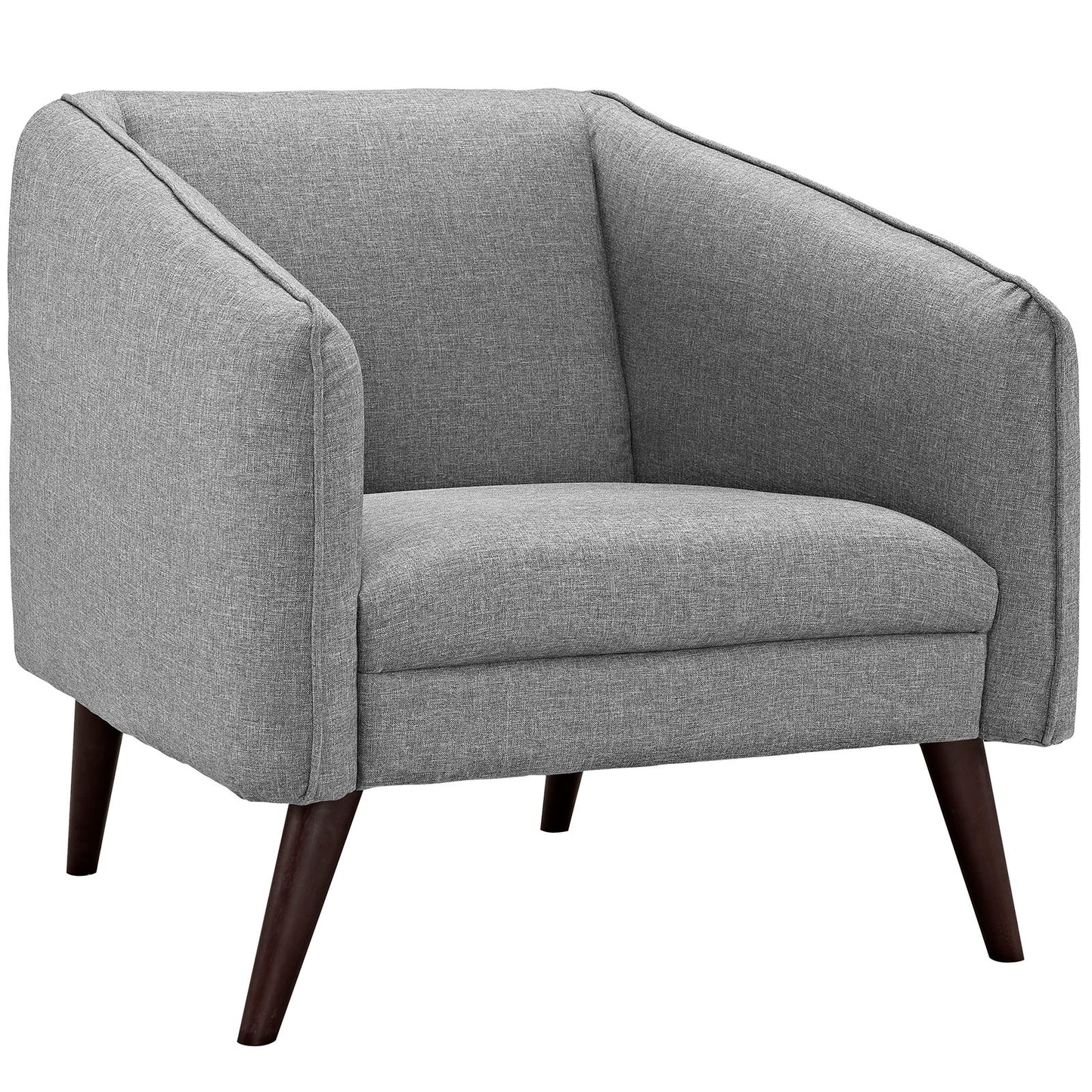 Modway Outlet Slide Upholstered Fabric Armchair by Modway  Living Room Furniture LightGray - EEI-2132-LGR