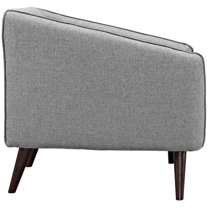 Modway Outlet Slide Upholstered Fabric Armchair by Modway  Living Room Furniture LightGray - EEI-2132-LGR
