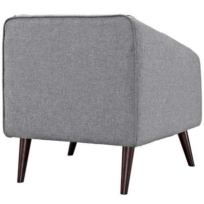 Modway Outlet Slide Upholstered Fabric Armchair by Modway  Living Room Furniture LightGray - EEI-2132-LGR