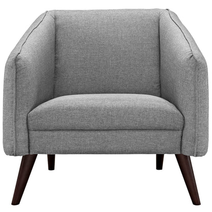 Modway Outlet Slide Upholstered Fabric Armchair by Modway  Living Room Furniture LightGray - EEI-2132-LGR