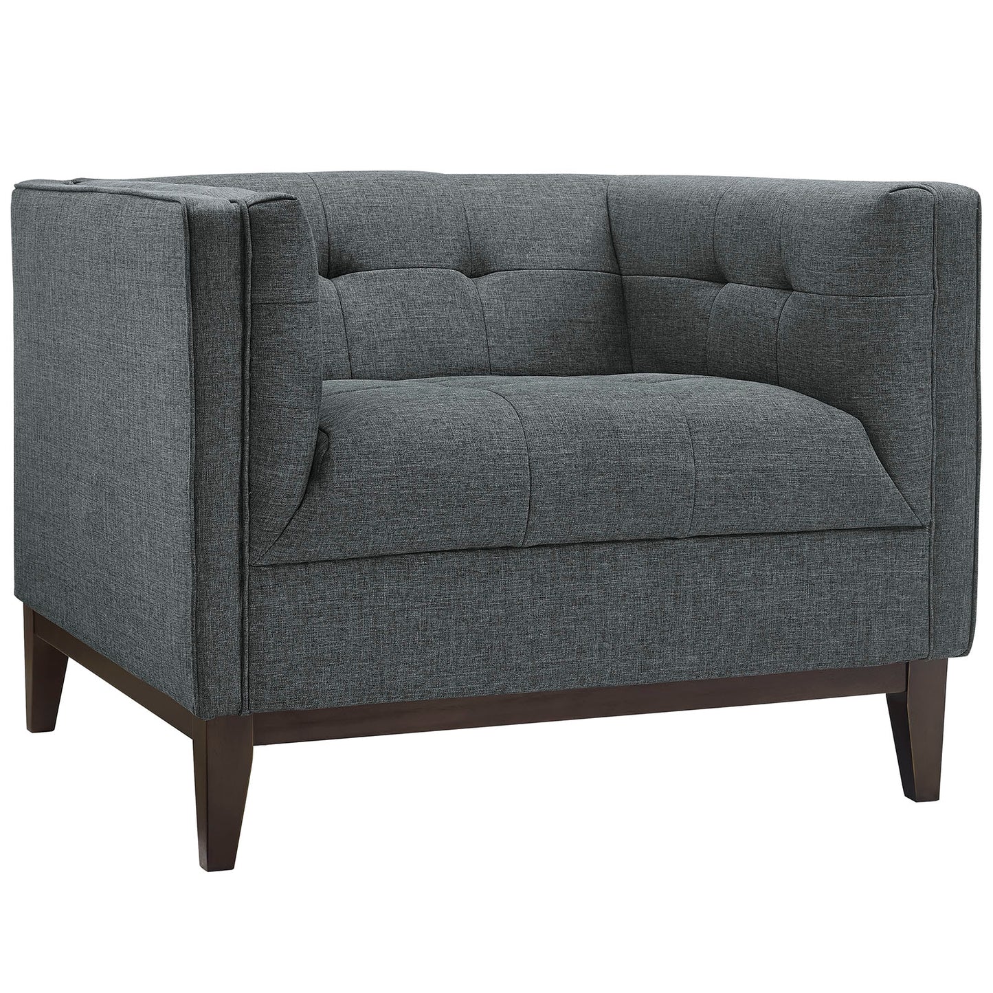 Modway Outlet Serve Upholstered Fabric Armchair by Modway  Living Room Furniture Gray - EEI-2134-GRY