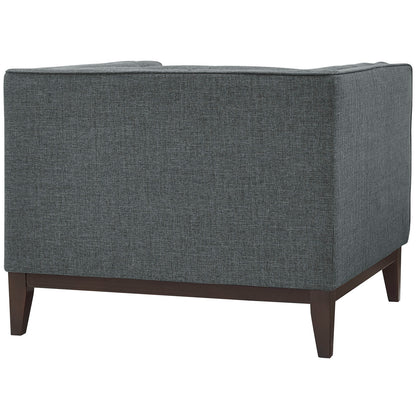 Modway Outlet Serve Upholstered Fabric Armchair by Modway  Living Room Furniture Gray - EEI-2134-GRY