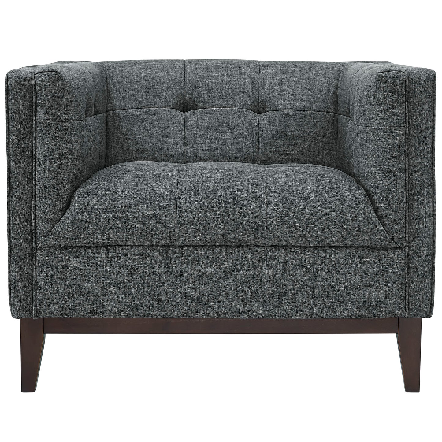 Modway Outlet Serve Upholstered Fabric Armchair by Modway  Living Room Furniture Gray - EEI-2134-GRY