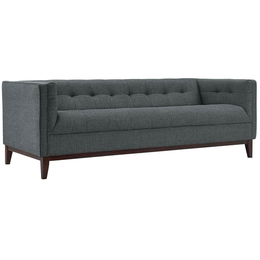 Modway Outlet Serve Upholstered Fabric Sofa by Modway  Living Room Furniture Gray - EEI-2135-GRY
