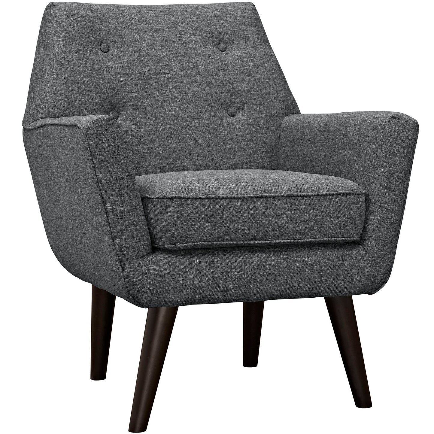 Modway Outlet Posit Upholstered Fabric Armchair by Modway  Living Room Furniture Gray - EEI-2136-GRY