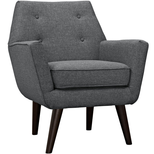 Modway Outlet Posit Upholstered Fabric Armchair by Modway  Living Room Furniture Gray - EEI-2136-GRY