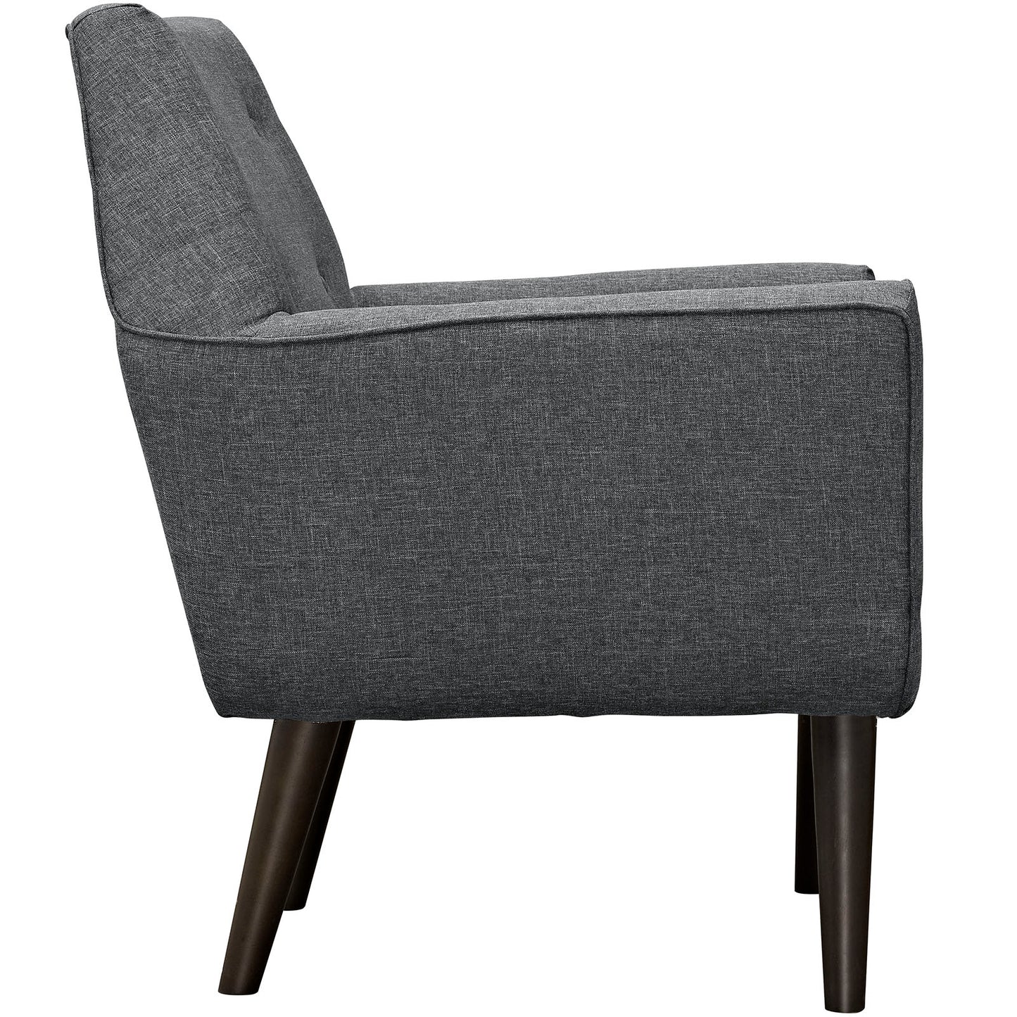 Modway Outlet Posit Upholstered Fabric Armchair by Modway  Living Room Furniture Gray - EEI-2136-GRY