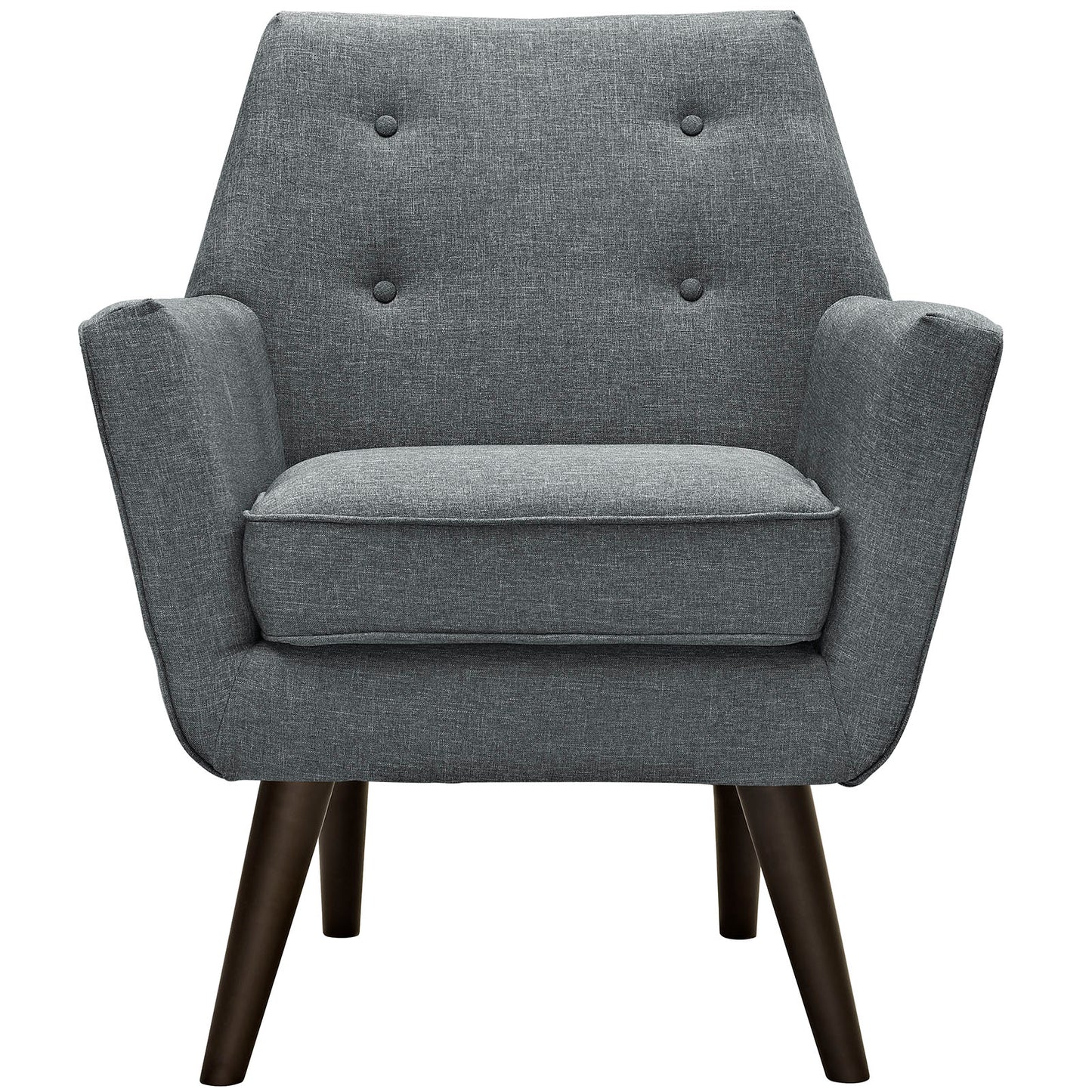 Modway Outlet Posit Upholstered Fabric Armchair by Modway  Living Room Furniture Gray - EEI-2136-GRY