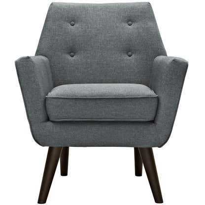 Modway Outlet Posit Upholstered Fabric Armchair by Modway  Living Room Furniture Gray - EEI-2136-GRY