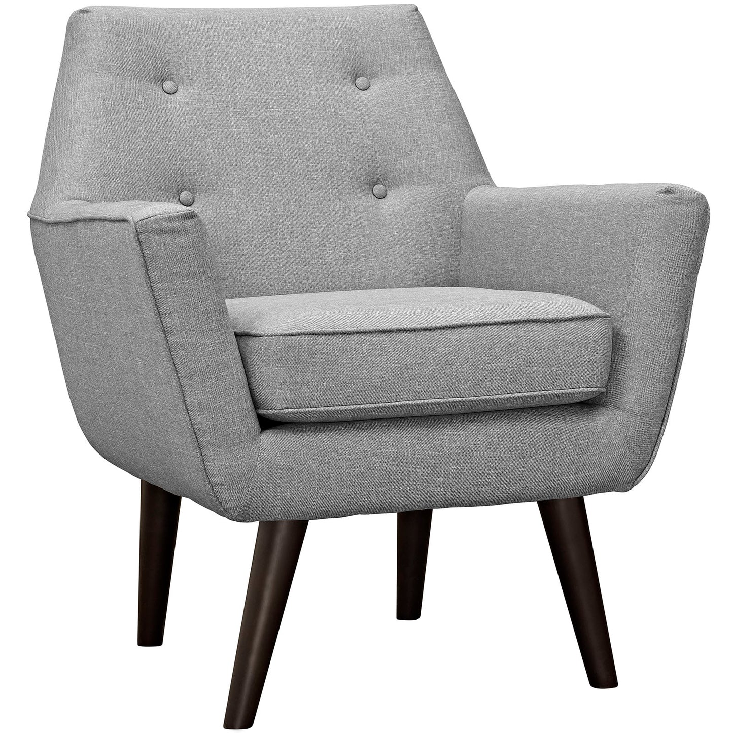 Modway Outlet Posit Upholstered Fabric Armchair by Modway  Living Room Furniture Light Gray - EEI-2136-LGR