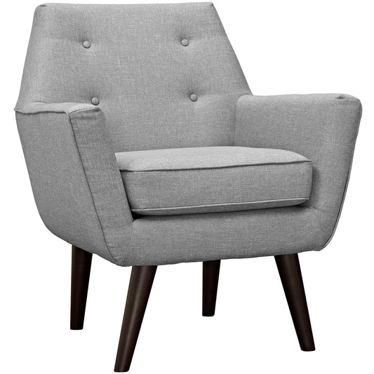 Modway Outlet Posit Upholstered Fabric Armchair by Modway  Living Room Furniture Light Gray - EEI-2136-LGR