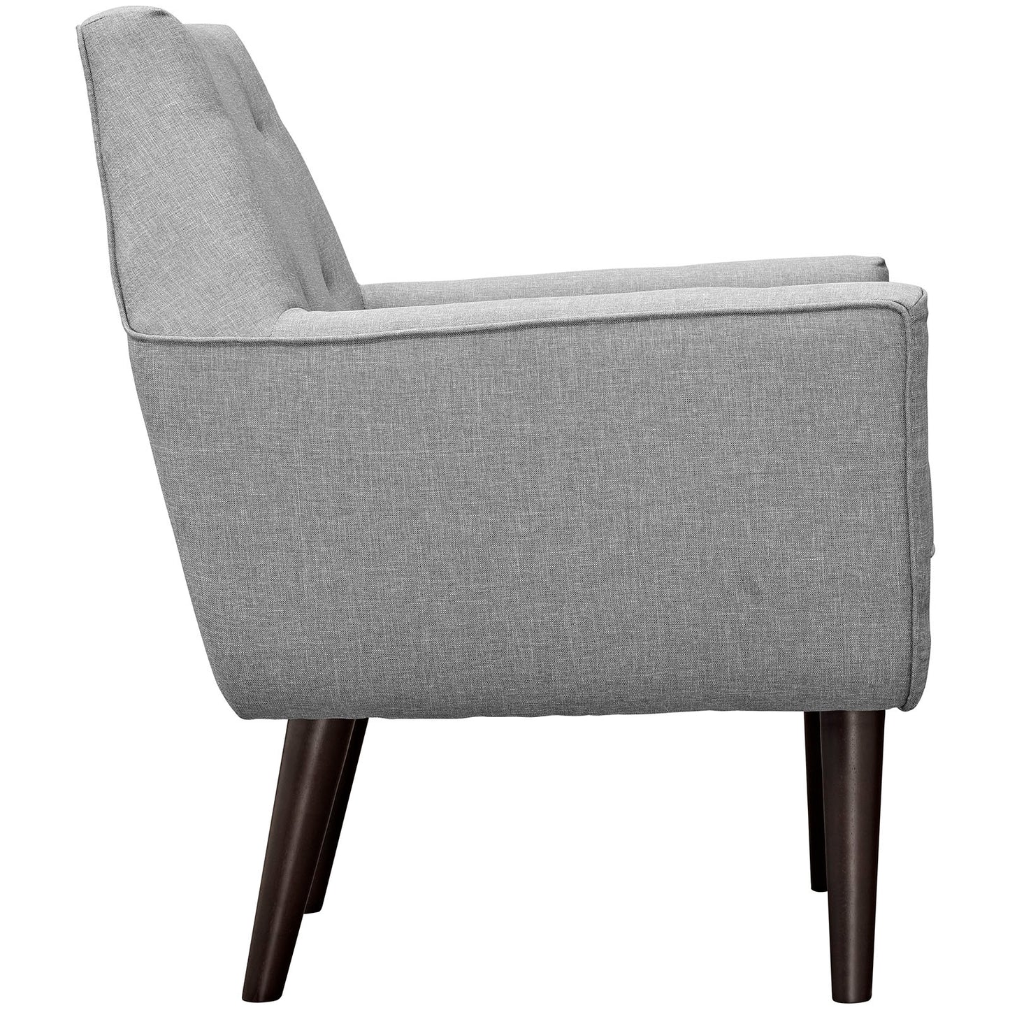 Modway Outlet Posit Upholstered Fabric Armchair by Modway  Living Room Furniture Light Gray - EEI-2136-LGR