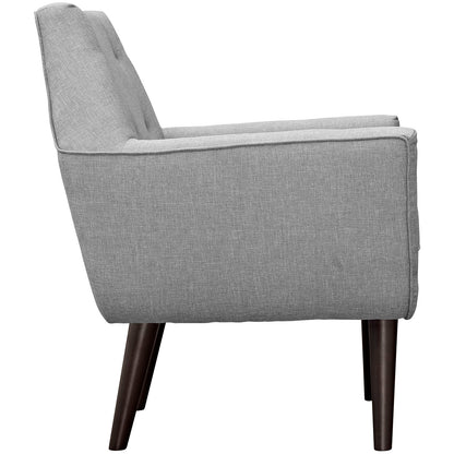 Modway Outlet Posit Upholstered Fabric Armchair by Modway  Living Room Furniture Light Gray - EEI-2136-LGR