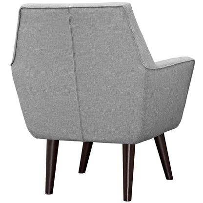 Modway Outlet Posit Upholstered Fabric Armchair by Modway  Living Room Furniture Light Gray - EEI-2136-LGR