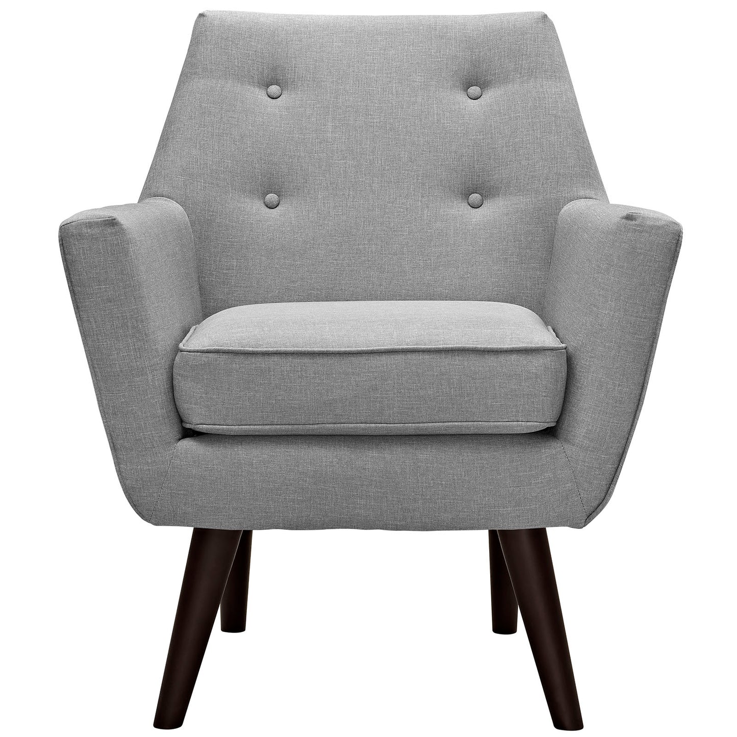 Modway Outlet Posit Upholstered Fabric Armchair by Modway  Living Room Furniture Light Gray - EEI-2136-LGR