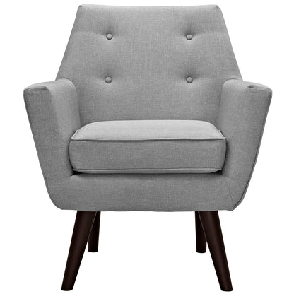 Modway Outlet Posit Upholstered Fabric Armchair by Modway  Living Room Furniture Light Gray - EEI-2136-LGR