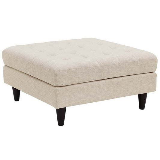 Modway Outlet Empress Upholstered Fabric Large Ottoman by Modway  Living Room Furniture Beige - EEI-2139-BEI
