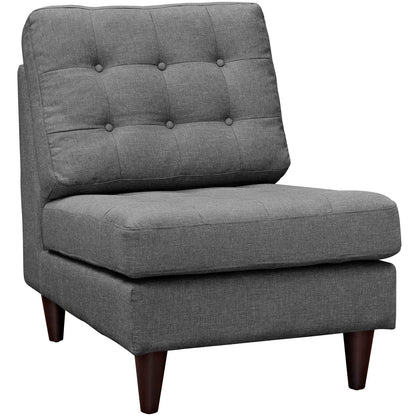 Modway Outlet Empress Upholstered Fabric Lounge Chair by Modway  Living Room Furniture Gray - EEI-2140-DOR