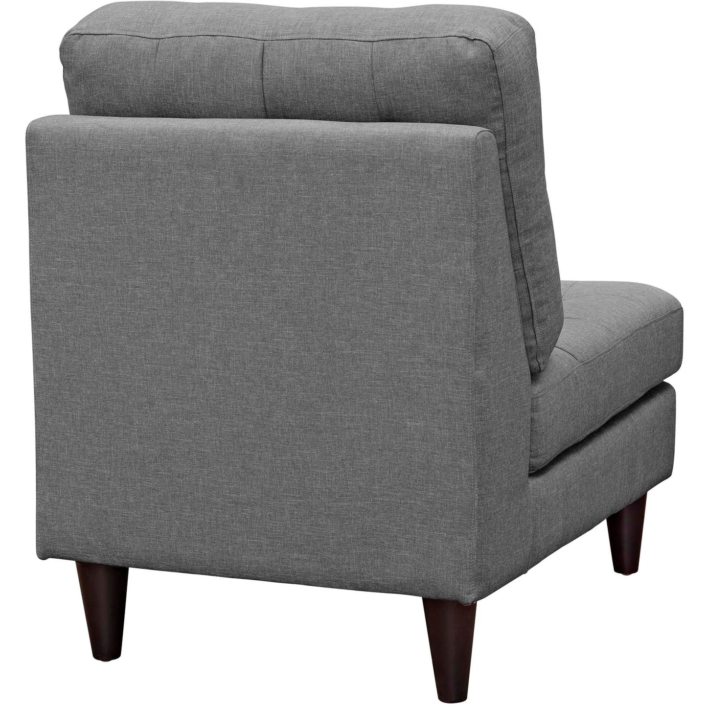 Modway Outlet Empress Upholstered Fabric Lounge Chair by Modway  Living Room Furniture Gray - EEI-2140-DOR