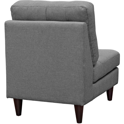 Modway Outlet Empress Upholstered Fabric Lounge Chair by Modway  Living Room Furniture Gray - EEI-2140-DOR