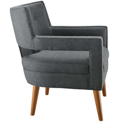 Modway Outlet Sheer Upholstered Fabric Armchair by Modway  Living Room Furniture Gray - EEI-2142-GRY