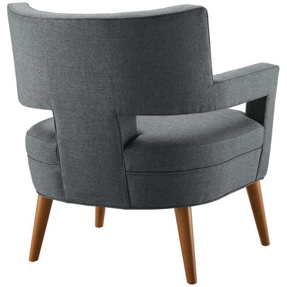 Modway Outlet Sheer Upholstered Fabric Armchair by Modway  Living Room Furniture Gray - EEI-2142-GRY