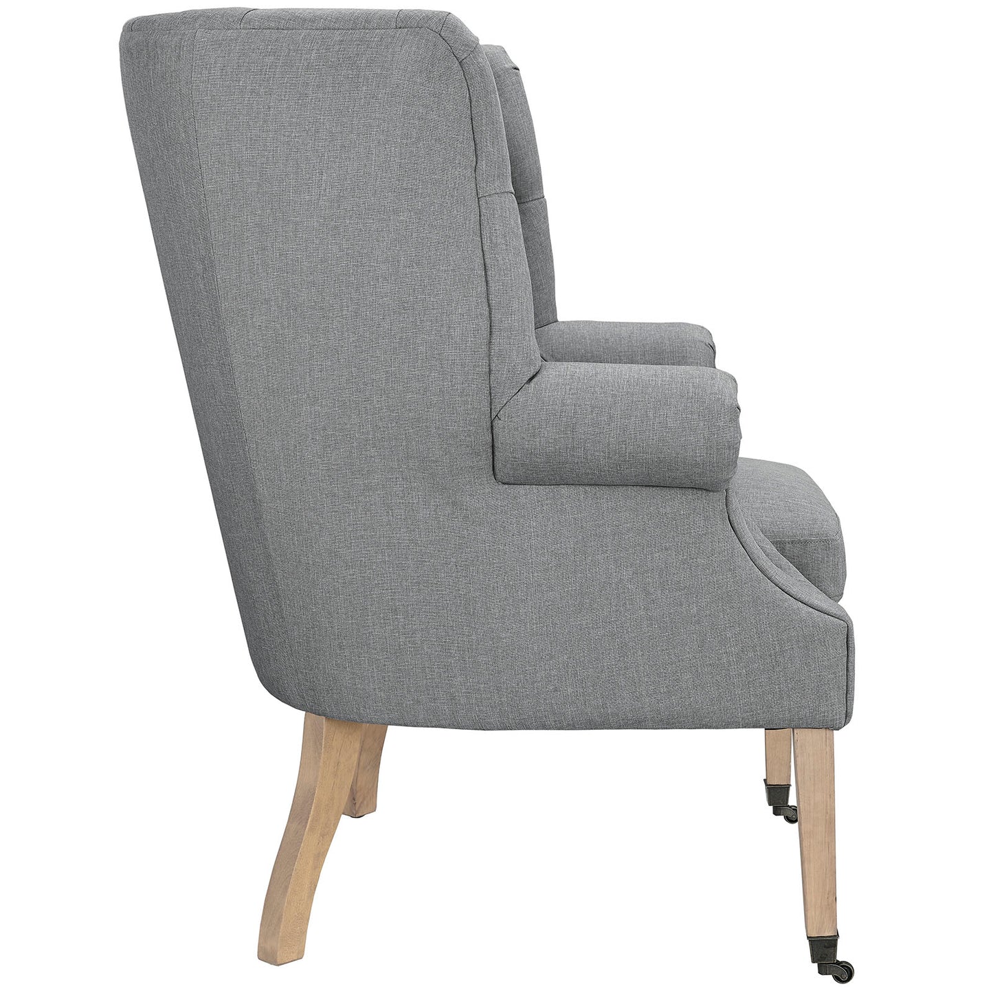 Modway Outlet Chart Upholstered Fabric Lounge Chair by Modway  Living Room Furniture Light Gray - EEI-2146-LGR