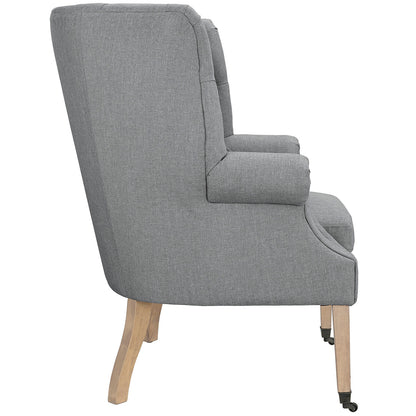 Modway Outlet Chart Upholstered Fabric Lounge Chair by Modway  Living Room Furniture Light Gray - EEI-2146-LGR