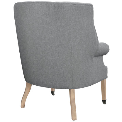 Modway Outlet Chart Upholstered Fabric Lounge Chair by Modway  Living Room Furniture Light Gray - EEI-2146-LGR