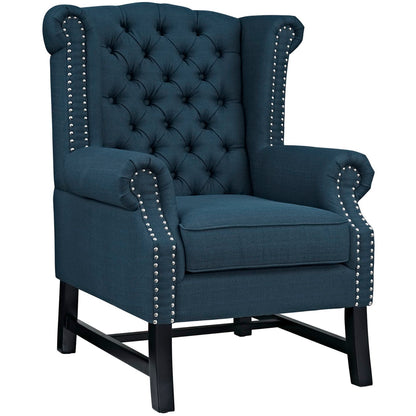 Modway Outlet Steer Upholstered Fabric Armchair by Modway  Living Room Furniture Azure - EEI-2150-AZU