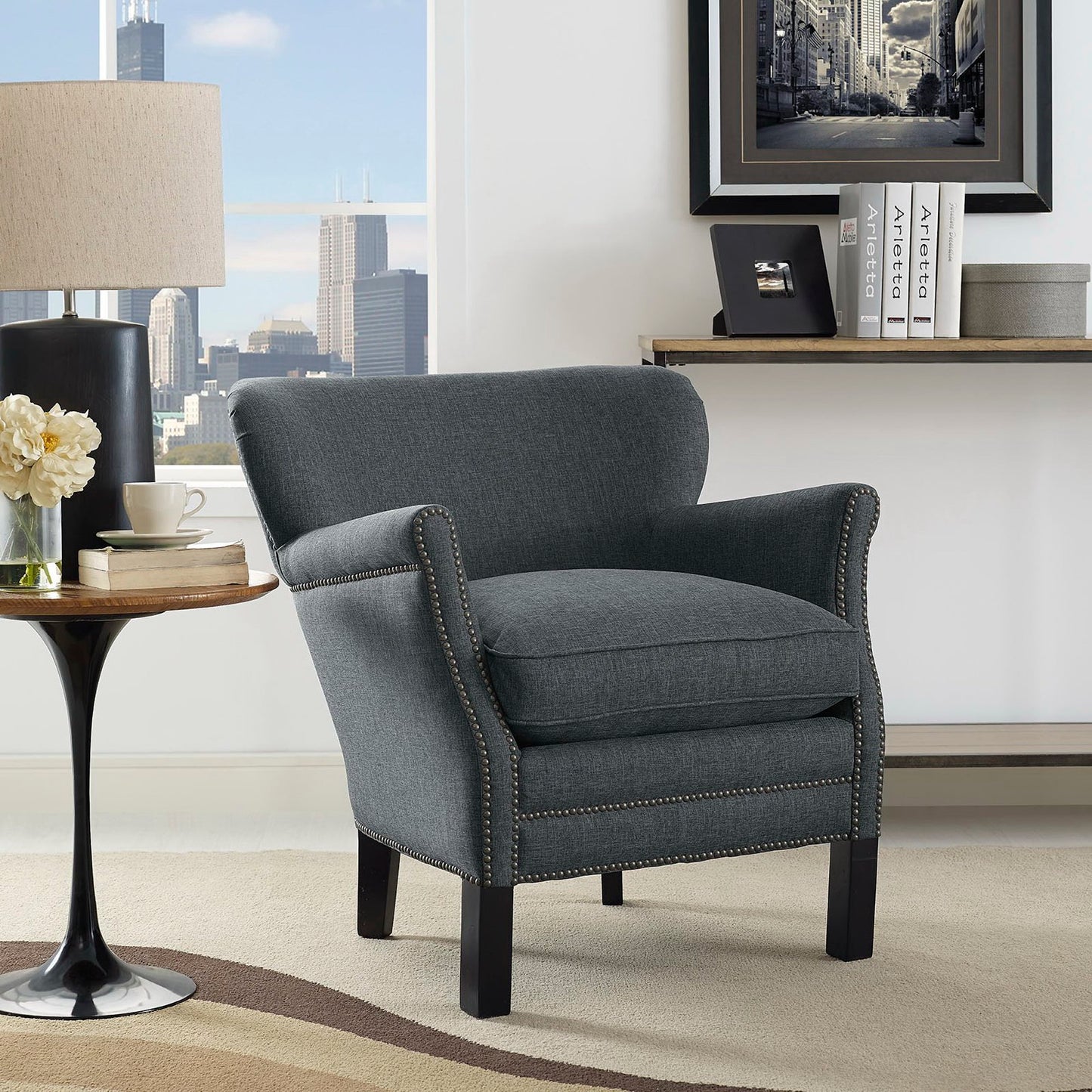 Modway Outlet Key Upholstered Fabric Armchair by Modway  Living Room Furniture Gray - EEI-2152-GRY