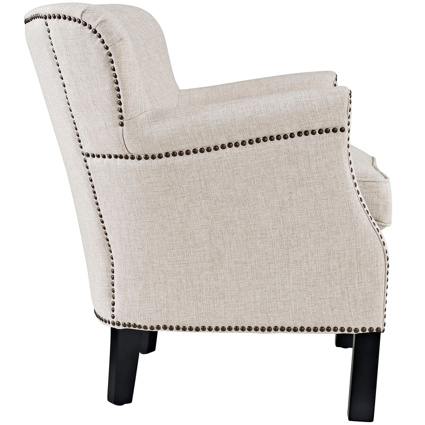 Modway Outlet Key Upholstered Fabric Armchair by Modway  Living Room Furniture Sand - EEI-2152-SAN