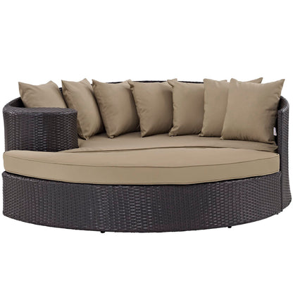 Modway Outlet Convene Outdoor Patio Daybed by Modway  Outdoor Furniture Furniture Espresso Mocha - EEI-2176-EXP-MOC