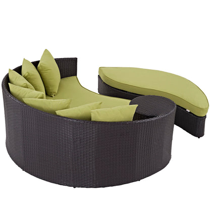 Modway Outlet Convene Outdoor Patio Daybed by Modway  Outdoor Furniture Furniture Espresso Peridot - EEI-2176-EXP-PER