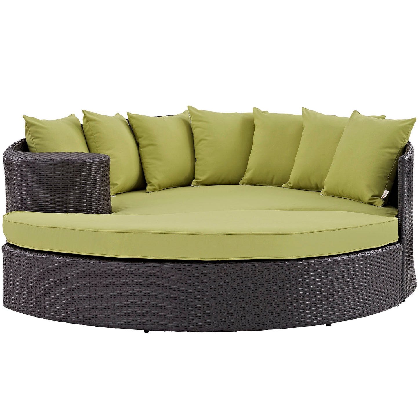 Modway Outlet Convene Outdoor Patio Daybed by Modway  Outdoor Furniture Furniture Espresso Peridot - EEI-2176-EXP-PER