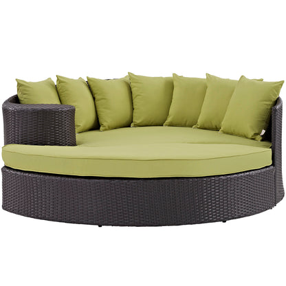 Modway Outlet Convene Outdoor Patio Daybed by Modway  Outdoor Furniture Furniture Espresso Peridot - EEI-2176-EXP-PER