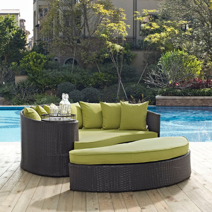 Modway Outlet Convene Outdoor Patio Daybed by Modway  Outdoor Furniture Furniture Espresso Peridot - EEI-2176-EXP-PER
