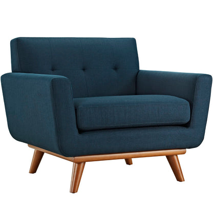 Modway - Engage 2 Piece Armchair and Ottoman by Modway  Living Room Sofas and Armchairs Blue - EEI-2187-AZU-SET